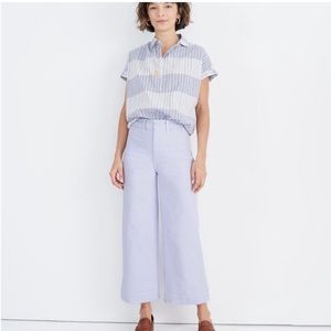 Madewell Emmett Wide Leg Crop in Lavender